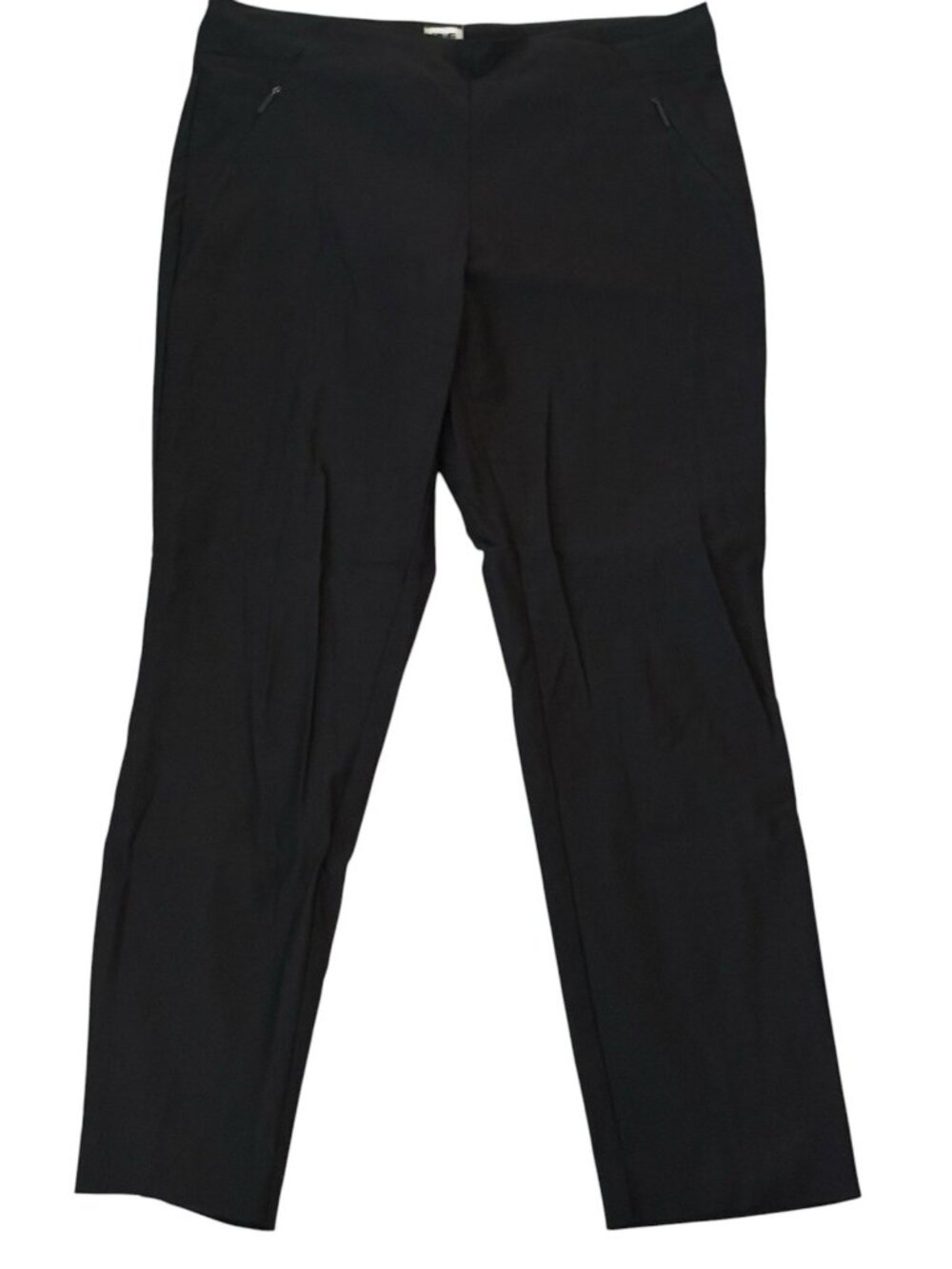 Anne Klein Black Womens Dress Pants Pockets Size Medium Chic Pull On